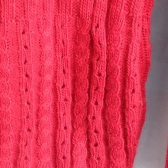 Y2K vintage turtleneck red sweater size M junior - Picture 8 of 9